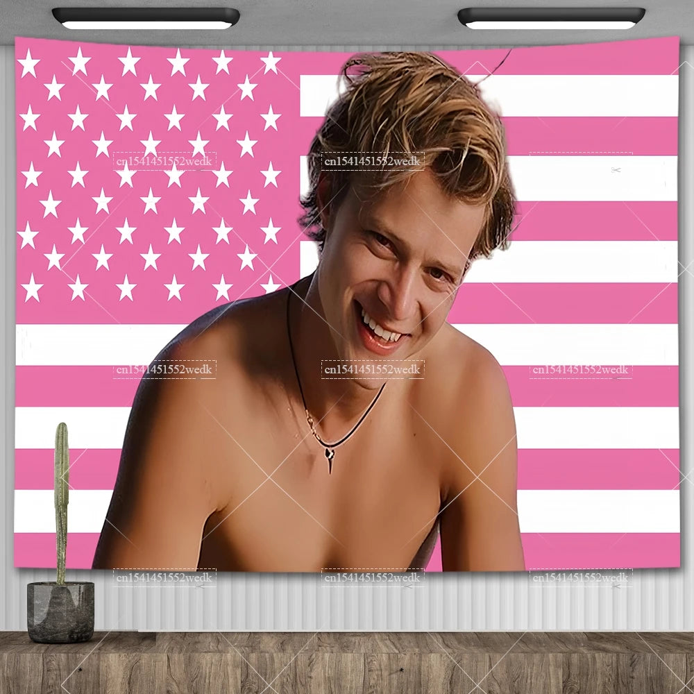 JJ Outerbanks Tapestry JJ Maybank American Flag Aesthetic Bedroom Decoration Obx Outer Banks Tapestrys Home And Garden Banner