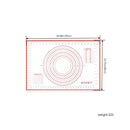 20x16 Inch Lager Silicone Pastry Mat for Rolling Dough with Thick Measurement Non-Stick Baking Fondant Counter Mat Oven Liner 