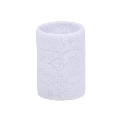 Muñequera elástica de algodón con número 30 para baloncesto, ideal para hombres y niños, gimnasio, fitness, tenis, correr y absorber el sudor.