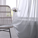 Sheer Curtains for Bedroom Windows Casual Solid White Yarn Tulle Curtain for Nursery/Living Room Kitchen Window Treatments