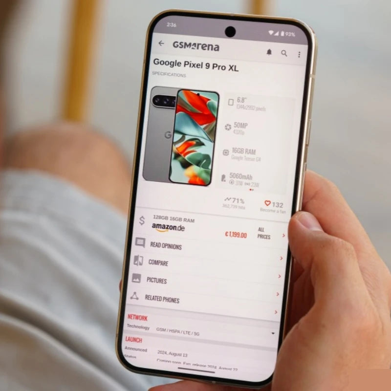 Original Google Pixel 9 Pro XL 16GB RAM128GB/256GB ROM Unlocked 5G Smartphone Applicable All Countries