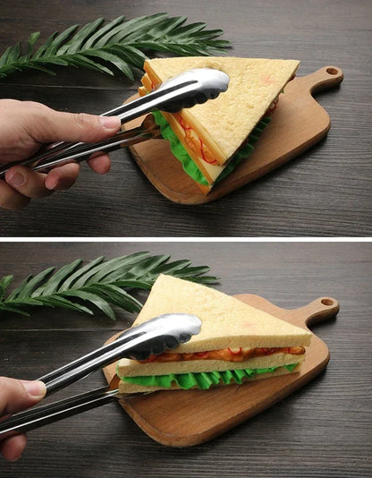 Stainless Steel Kitchen Food Tongs Household Products Cooking Utensils Cookware Bbq Assesories Grill Accessories Buffet Bread