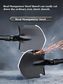 Multifunctional garden shovel for camping, suitable for camping/fishing/wild survival, etc. Shovel. Pickaxe and hoe three-in-one