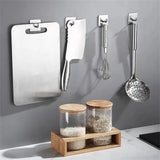 Gancho de pared autoadhesivo fuerte sin perforar, bolsa de abrigo, puerta de baño, colgador de toallas de cocina, accesorios para el hogar, 1/3/5 Uds.