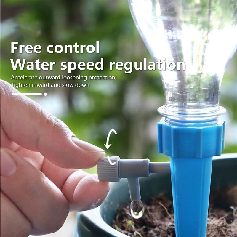 Sistema de riego por goteo automático, 5 uds., Kits de puntas para goteo de plantas, macetero de autorriego para jardín, dispositivos de riego de plantas