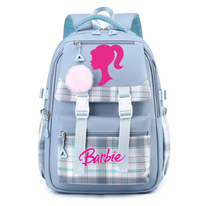 Mochila de la película Barbie para niñas, niños, estudiantes, adolescentes, niños, mochilas escolares informales, regalo de cumpleaños para niños