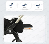 EU STOCK 4in1 baby stroller two-way Multifunctional newborn baby stroller 3in1 Foldable Basket type seat Lightweight Travel Pram
