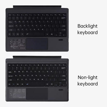 Wireless Bluetooth-compatible Keyboard With Touchpad Backlit Compatible For Surface Pro 3 4 5 6 7 Go 1 2 3 For Business trip