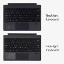 Teclado inalámbrico compatible con Bluetooth con panel táctil retroiluminado compatible con Surface Pro 3 4 5 6 7 Go 1 2 3 para viajes de negocios