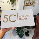 Custom Laser Cut 28/40/45cm Acrylic Modern 3D Floating House Number Sign Outdoor Street Name Waterproof Plate Matte Black White