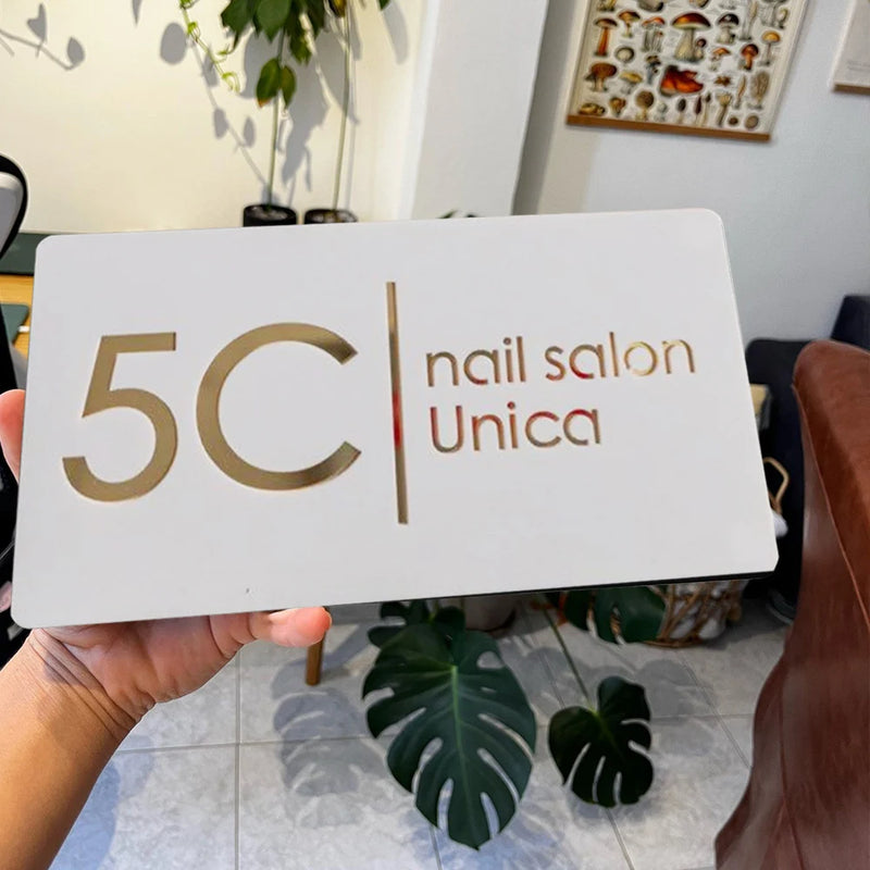 Custom Laser Cut 28/40/45cm Acrylic Modern 3D Floating House Number Sign Outdoor Street Name Waterproof Plate Matte Black White