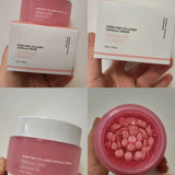 PDRN Pink Collagen Capsule Cream with Niacinamide Cream for Uneven Skin Tone Lightweight Face Moisturizer Original Korean Cream