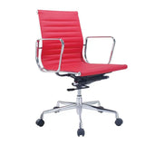 Silla de ordenador cómoda y giratoria de piel de vaca, ergonómica, para sala de conferencias, oficina, salón de ocio, envío directo