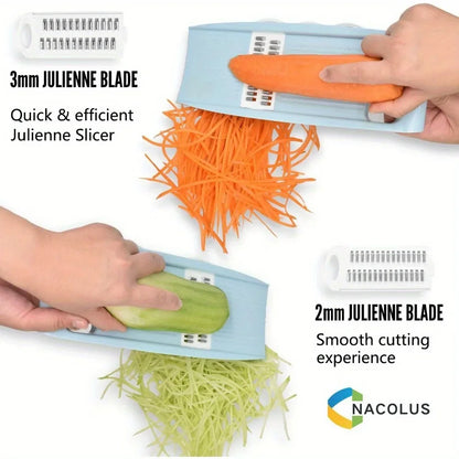 5 in1 Vegetable Fruit Slicer Multifunctional Manual Food Grater Cutter Potato Household Chopper Kitchen Veggie Dicer Gadgets
