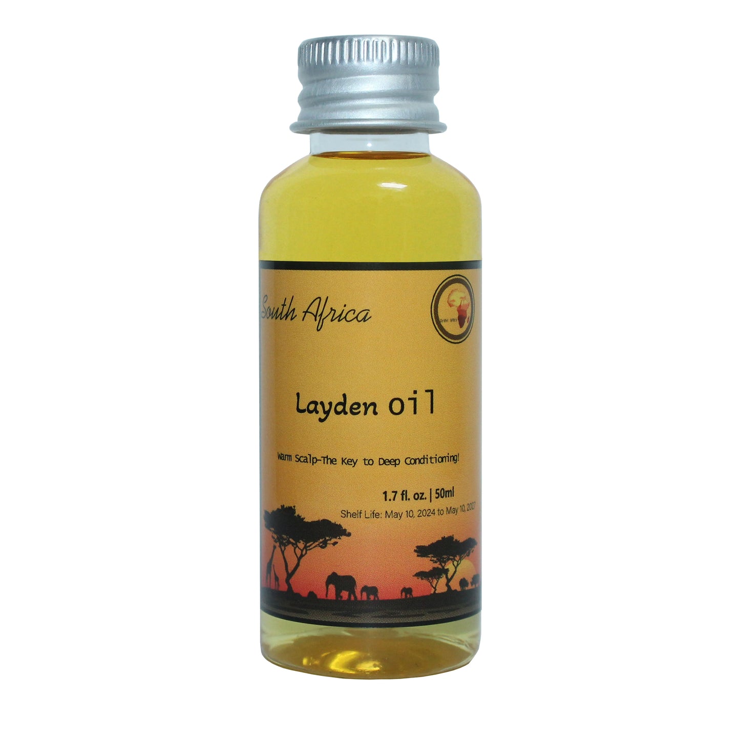 Óleo nutritivo Layden africano feito por métodos antigos Óleo de cabelo quente para fortalecimento do couro cabeludo e das raízes do cabelo