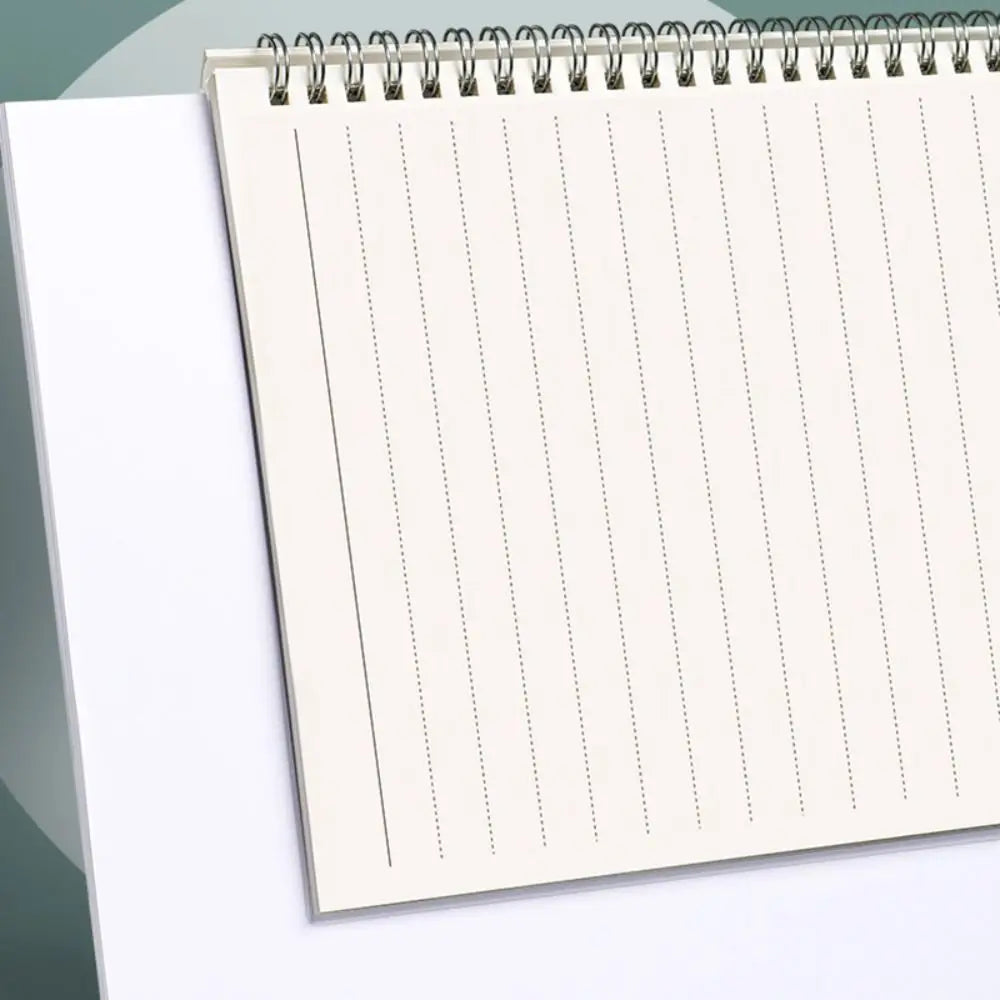Cuaderno espiral de alta calidad A5/B5/A4 con cuadrículas/líneas horizontales en blanco, bloc de notas con 80 hojas, cuaderno de bocetos, material escolar y de oficina.
