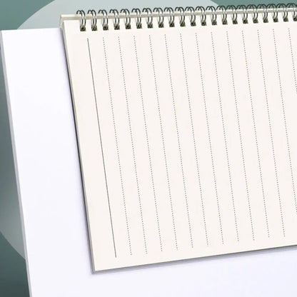 Cuaderno espiral de alta calidad A5/B5/A4 con cuadrículas/líneas horizontales en blanco, bloc de notas con 80 hojas, cuaderno de bocetos, material escolar y de oficina.