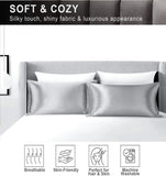 JuwenSilk silky stain pillowcase silky pillowcase natural silk pillowcase mulberry silk pillow case standard queen k