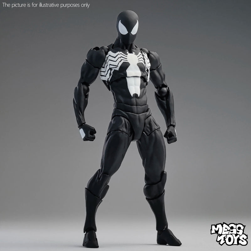Mess Toys Spiderman Action Figure Black Neighbor Symbiote Spider Man Figures Ct Toys Black Red Spider-Man Figurine Kids Toys