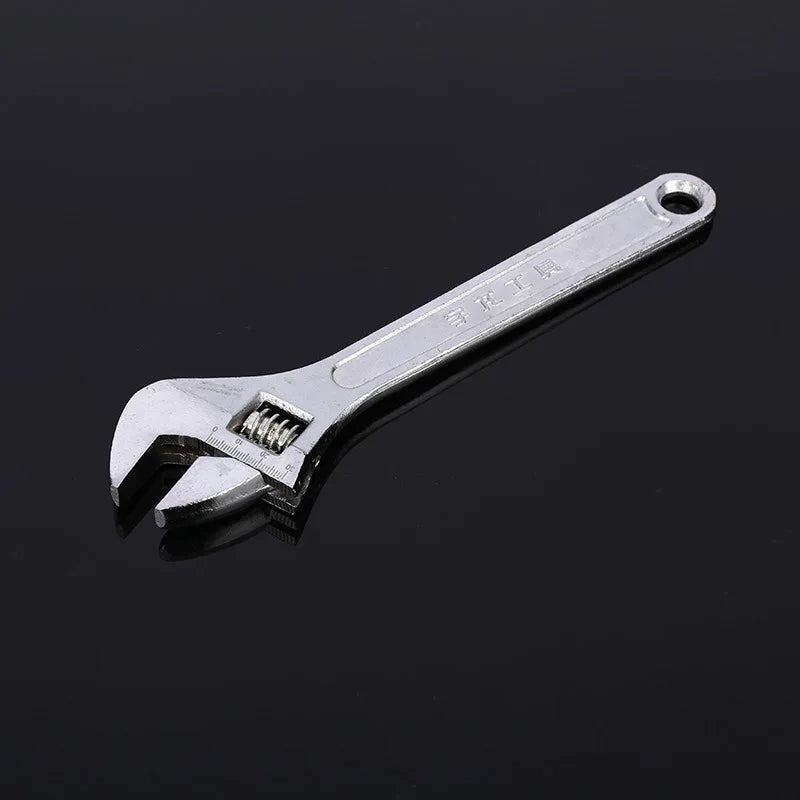 Adjustable Wrench Large Openin Long Handle Universal Spanner Clamp Wrench CR-V Steel Mechanical Workshop Hand Repair Tools