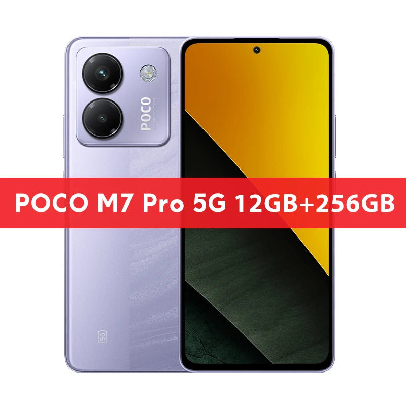 Global Version POCO M7 Pro 50MP Camera MTK Dimensity 7025-Ultra 120Hz FHD+ Eye-care AMOLED Display NFC 5110mAh Battery