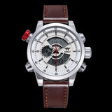 2024 NEW AMST Luxury Brand Men's Quartz LED Watches Men Fashion Casual Sports Clock Genuine Leather Military Wrist Watch