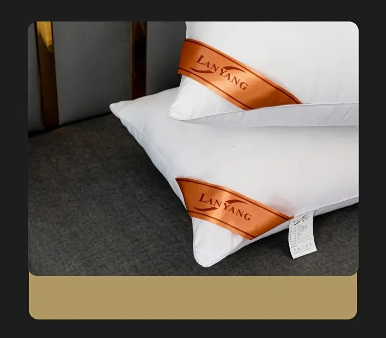 1pc White Bounce Back Pillow Solid Color Soft Comfortable Bedroom Bed Sleep 5star Hotel Home Single Adult Pillow