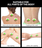 6Pcs Vacuum Cupping Sets with Pumping Gun Suction Cups Back Massage Body Cup Detox Anti Cellulite Cans Healthy Care Jars