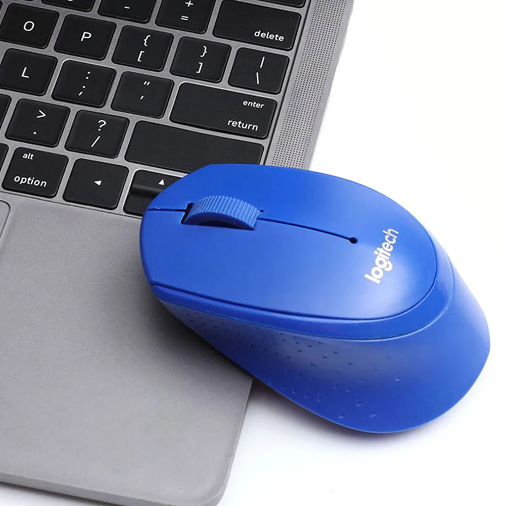 Ratón inalámbrico silencioso Logitech M330 de 1000 DPI, óptico y silencioso de 2,4 GHz con receptor USB, ideal para oficina, hogar y PC.