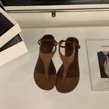 Summer Clip Toe Women Gladiator Sandals Casual Beach Vacation Shoes Ladies Elegant Dress Flats Sandalias