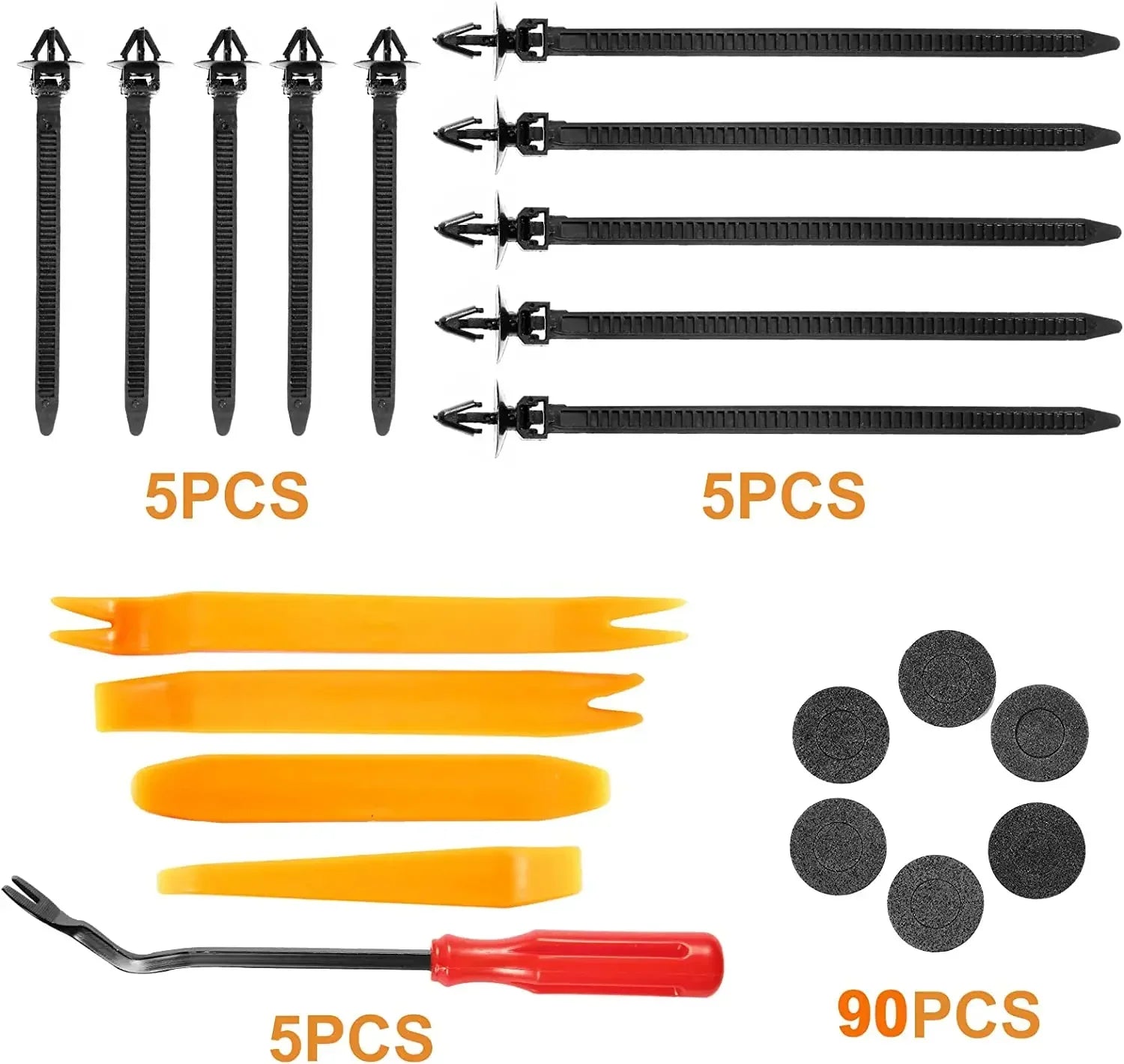 800pcs-100Pcs Car Fastener Clip Kit Fender Rivet Plastic Clips Auto Body Push Retainer Pin Rivet Bumper Door Trim Panel Repair