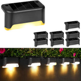 16 PCs Solar Outdoor Deck Lights Commercial Street LED Step Lights suitable for balconies terraces stairs fences lanes paths
