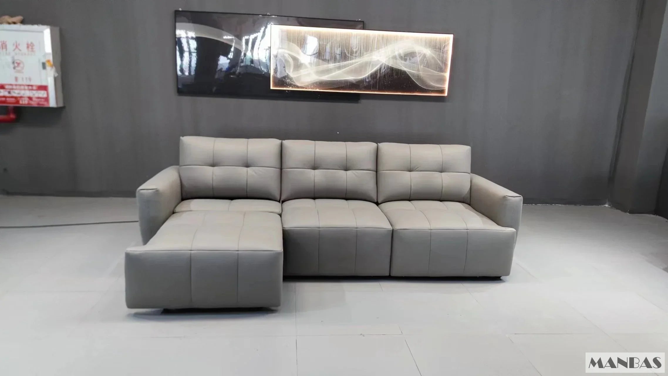 MINGDIBAO Electric Convertible Sofa Bed Italian Genuine Leather Sleeper Couch Multifunction Folding Sofas Beds for Cinema Room