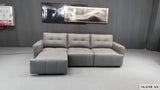 MINGDIBAO Electric Convertible Sofa Bed Italian Genuine Leather Sleeper Couch Multifunction Folding Sofas Beds for Cinema Room