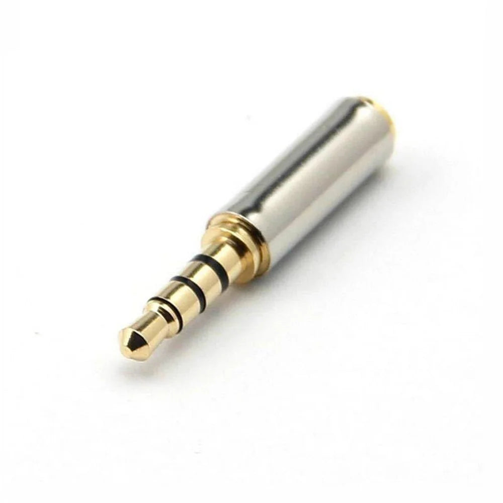 Conector Plug and Play de 3,5 mm, interfaz de 2,5 mm, conversión de audio para auriculares, conector pequeño a grande, proceso de chapado en oro, fácil de usar.