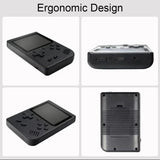 Retro Portable Mini Handheld Video Game Console 8-Bit 3.0 Inch Color LCD Kids Color Game Player Built-in 400 Games