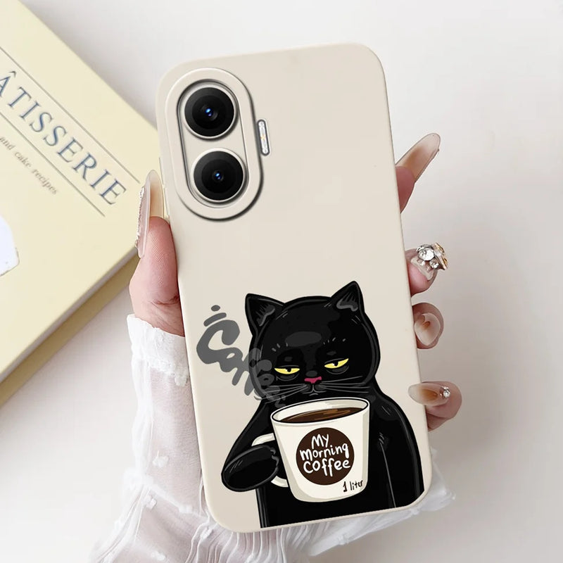 For Xiaomi Poco F7 Phone Cover For Redmi Turbo 4 Pro 5G Case Silicone Cute Cartoon Fashion Luxury Love Shockproof Bumper Funda