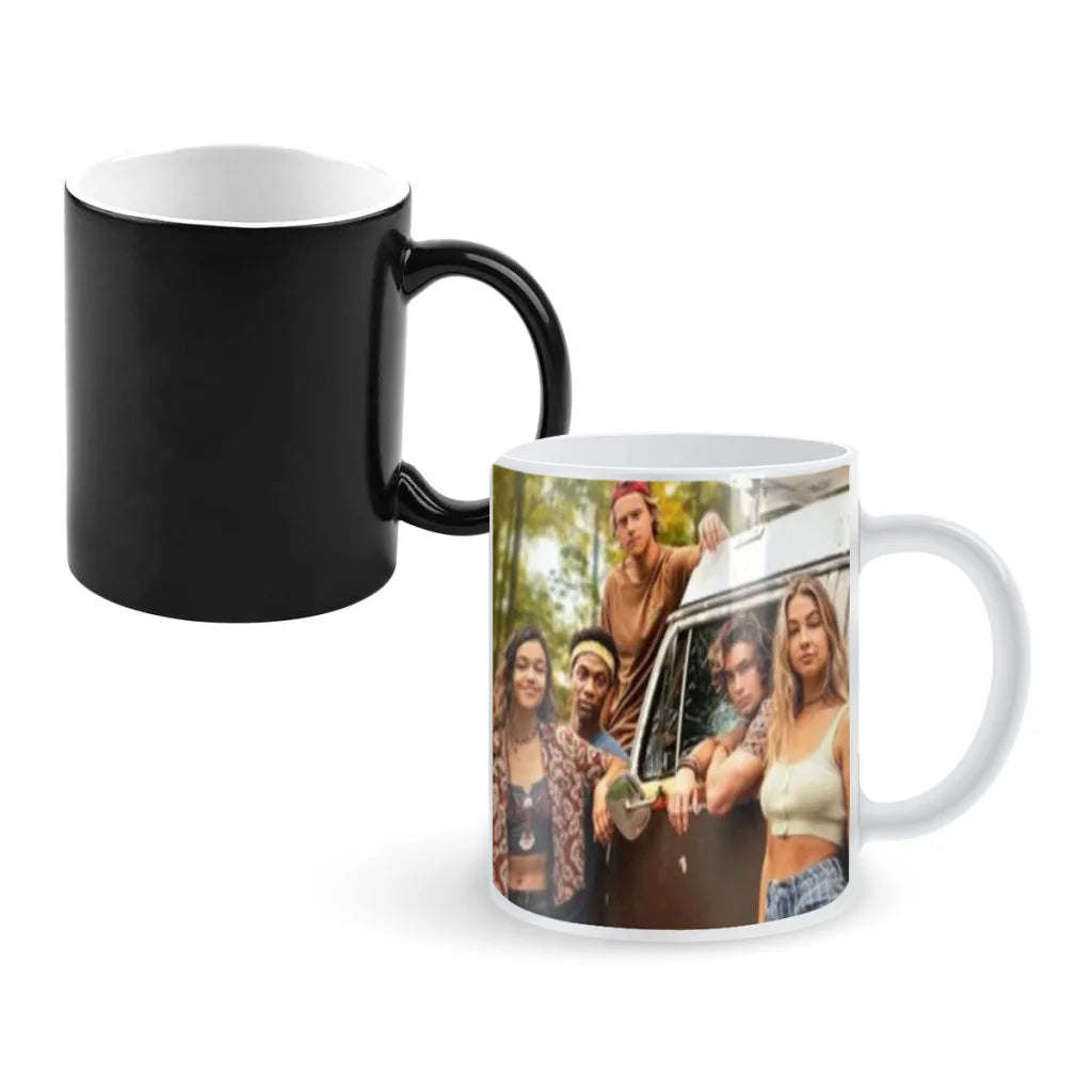 Outer Banks Anime Creativity Color Changing Mug Ceramic Mug Hot Coffee Cup Breakfast Cup Mug Friend Gift