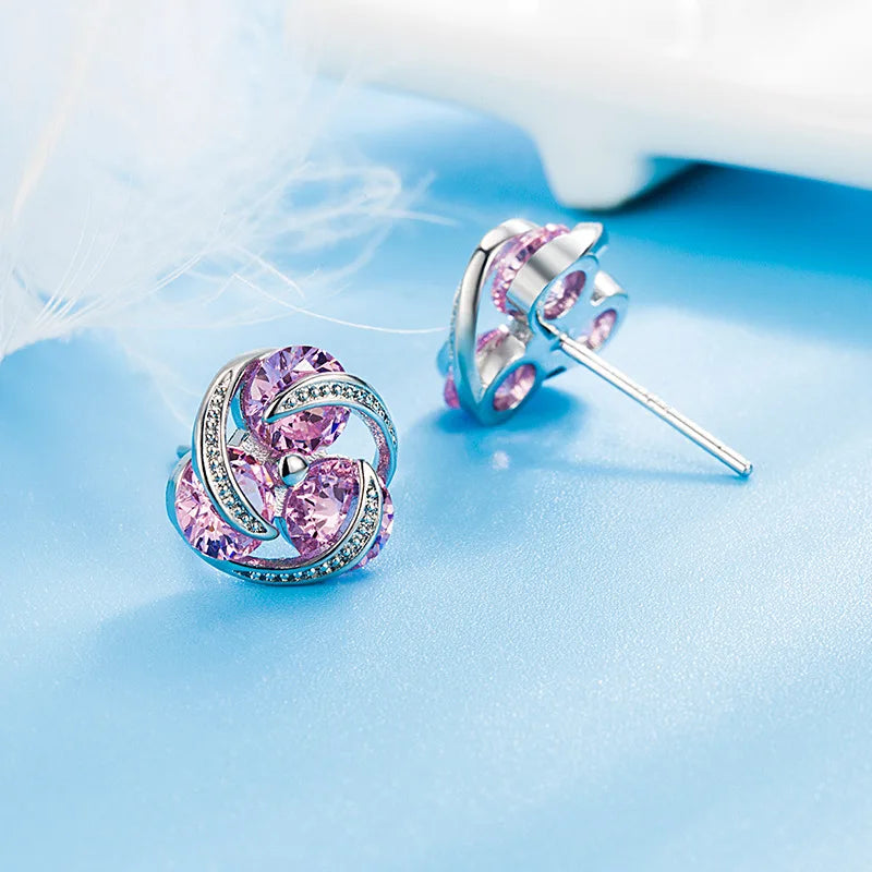 Novo 925 prata esterlina coração brincos moda de alta qualidade para o casamento feminino jóias finas acessórios presentes festa