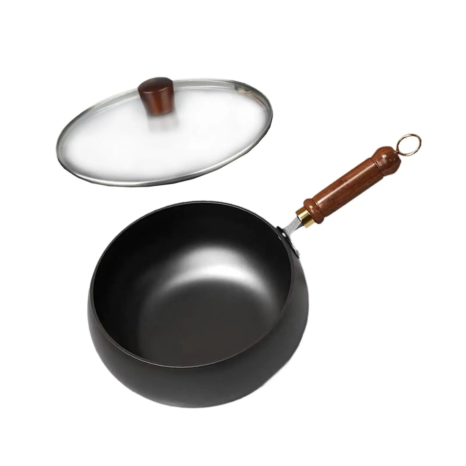 Nonstick Wok with No Coating for Gas, Boiling, Stir-Frying - Pan for Restaurant, Camping, Home, Stovetop, Induction Cooker, Cookware, Pots, Cooking