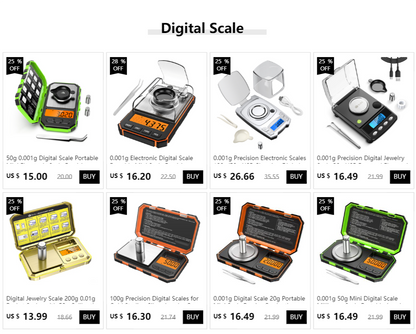 Digital Jewelry Scale 200g 0.01g Pocket Scales with 50g Calibration Weight Electronic Smart Scale for Professional Weighing