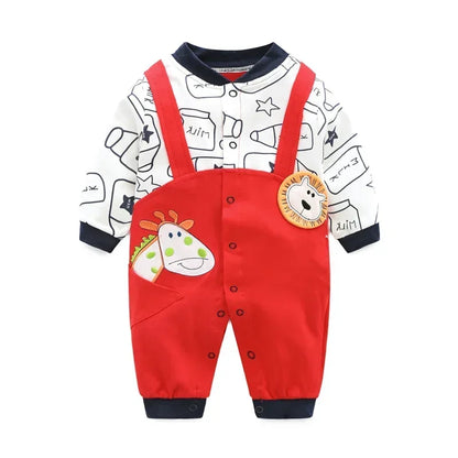 Ropa de bebé primavera 2024, ropa de algodón para niñas de 0 a 12 meses, monos de otoño para recién nacidos, monos cómodos para bebés, mamelucos para bebés niños
