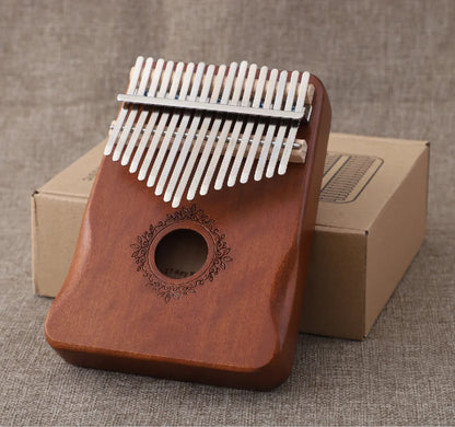 Kalimba music instrument Thumb Piano 17 Keys Mahogany Wood Finger Piano Combinations Gifts for Kids Portable Mbira Finger Piano