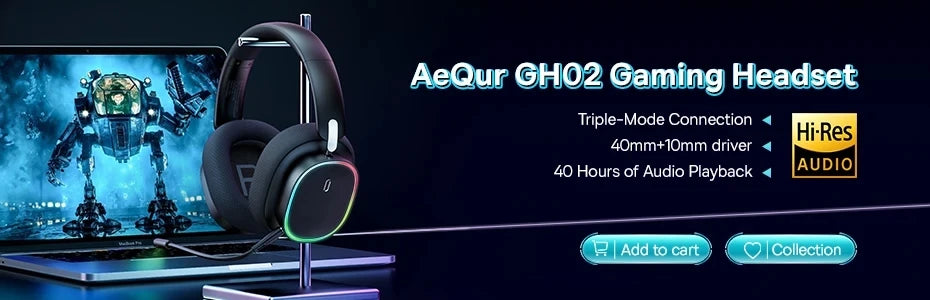 Fone de Ouvido Sem Fio Baseus EH10 NC ANC com Cancelamento de Ruído Híbrido Adaptativo de 45dB, Hi-Res LDAC, Bluetooth 6.0 e 80 Horas de Autonomia