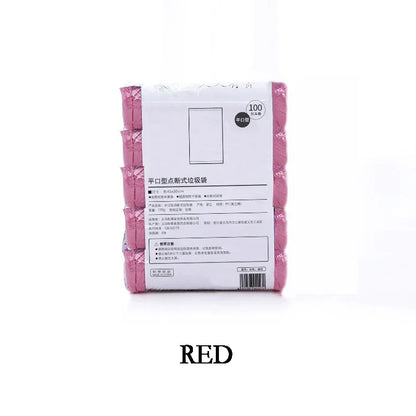 Bolsa de Lixo Descartável Doméstico, Sacos De Lixo De Armazenamento De Cozinha, Saco De Resíduos De Limpeza, Saco De Plástico, 5 Rolos, 1 Pacote, 100Pcs