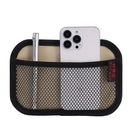 Car Leather Mesh Bag Oxford Fabric Storage Net Bags Car Interior Organizer Phones Coins Keys Storage Auto Stowing Tidying Tools