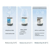 USB Portable Air Conditioner Fan Mini 3 Gears Home Desktop Cooling Fan LED Night Lamp Air Cooler for Room Office Camping 선풍기