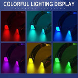 2025 Hanging Neck Fan Portable Bladeless Neck Fan Air Cooler Digital Display Rechargeable Air Conditioner Neck Ventilator