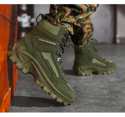 High Top Waterproof Hiking Shoes Tactical Sport Men's Shoes Male Outdoor Mountain Climbing Shoes Hunting Boots Men outdoor Boots