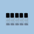 5pcs 1ml 2ml 3ml Amber Roll-on Bottles for Essential Oils Roll-on Perfume Bottle Stainless Steel Ball Container More Color